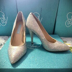 Blue by Betsy Johnson 7.5US SB-Shine CHAMPANGE FAB